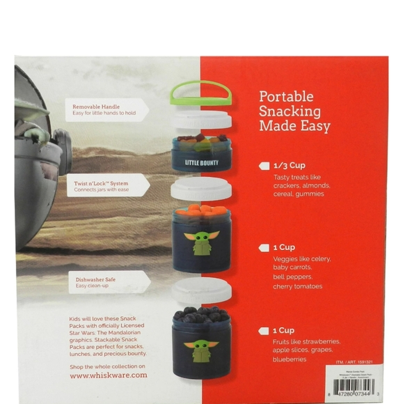 Mandalorian Whiskware Snack Containers - Picture 4 of 5